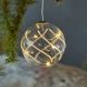 BOULE VERRE A SUSPENDRE EN LED 8 CM