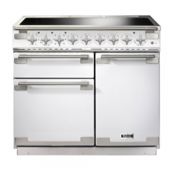 Cuisinière FALCON ELISE 100 Induction Blanc/Nickel brossé ELS100EIWH/-EU