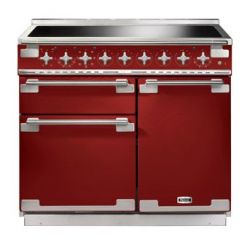 Cuisinière FALCON ELISE 100 Induction Rouge cerise/Nickel brossé ELS100EIRD/-EU