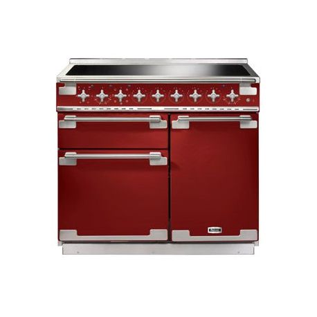 Cuisinière FALCON ELISE 100 Induction Rouge cerise/Nickel brossé ELS100EIRD/-EU