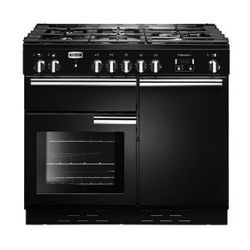 Cuisinière FALCON Professional+ 100 Mixte Noire/Chrome - PROP100DFGB/C