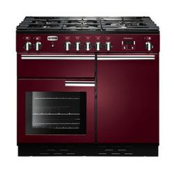 Cuisinière FALCON Professional+ 100 Mixte Rouge airelle/Chrome - PROP100DFCYC-EU