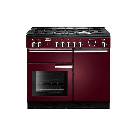 Cuisinière FALCON Professional+ 100 Mixte Rouge airelle/Chrome - PROP100DFCYC-EU