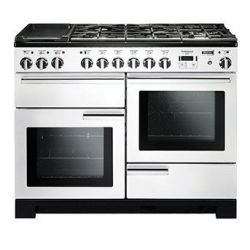 Cuisinière FALCON Professional + 110 Deluxe Mixte Blanc/Chrome - PDL110DFWH/C