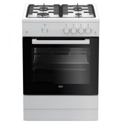 BEKO Cuisinière gaz 4 foyers 60 cm FSG62010FW