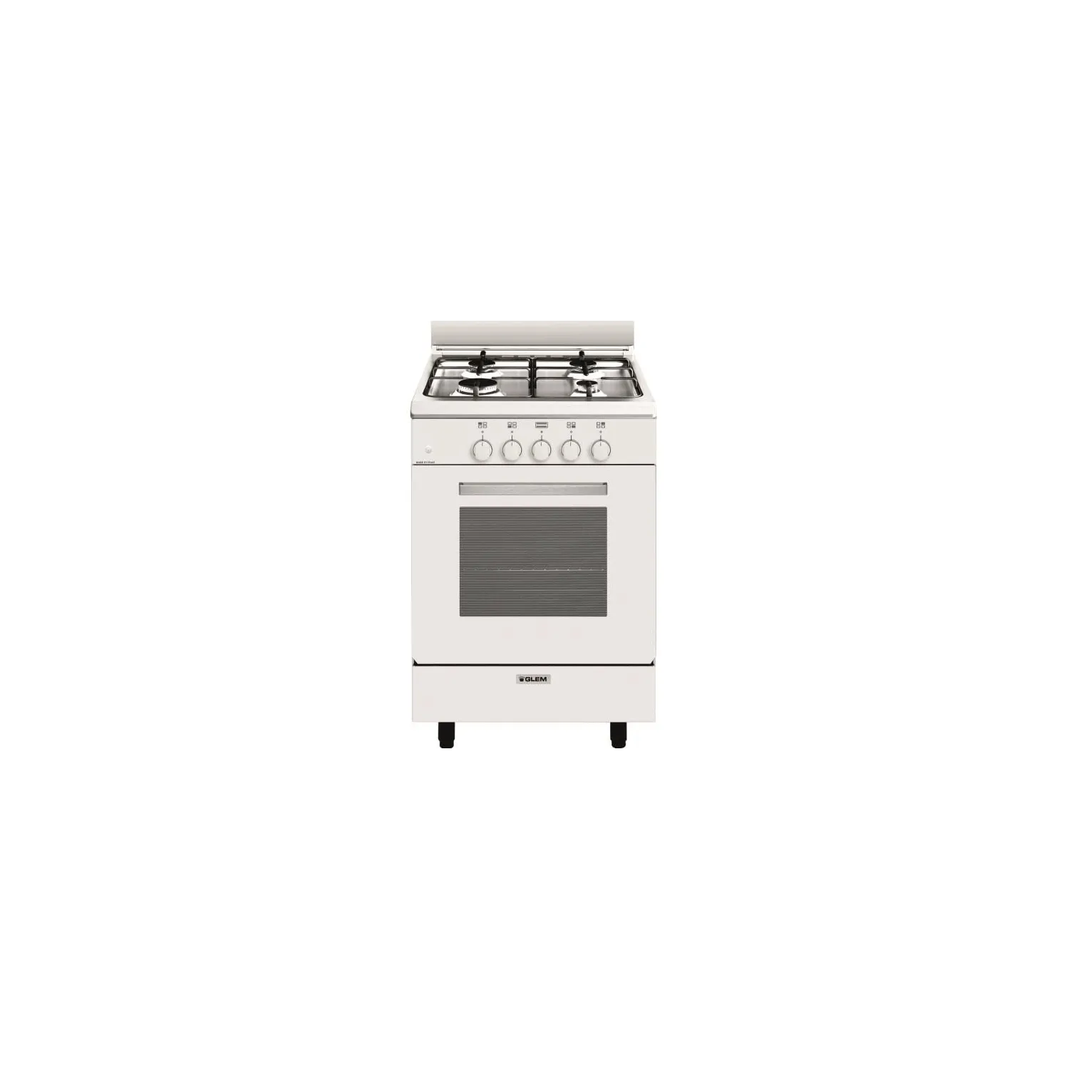 GLEM Cuisinière 4 feux gaz largeur 53 cm GA551GWH