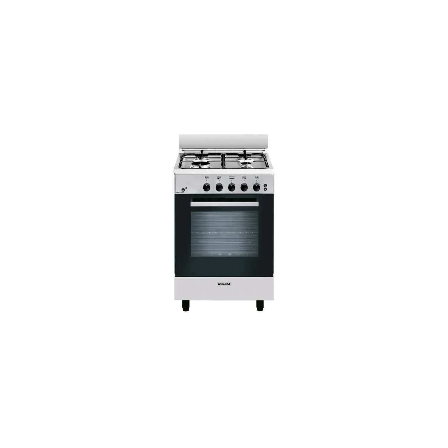 GLEM Cuisinière gaz 4 foyers largeur 53 cm GA550MIX GLEM Cuisinière gaz 4 foyers largeur 53 cm GA550MIX