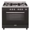 GLEM piano de cuisson 90 cm gaz noir GE960CMBK2