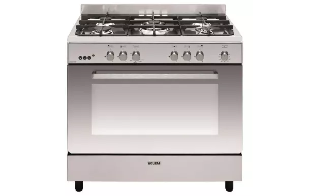 GLEM piano de cuisson gaz 90 cm inox GE960CMIX2