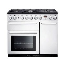 Cuisinière FALCON NEXUS 90 Mixte Blanc/Chrome - NEX90DFWH/C