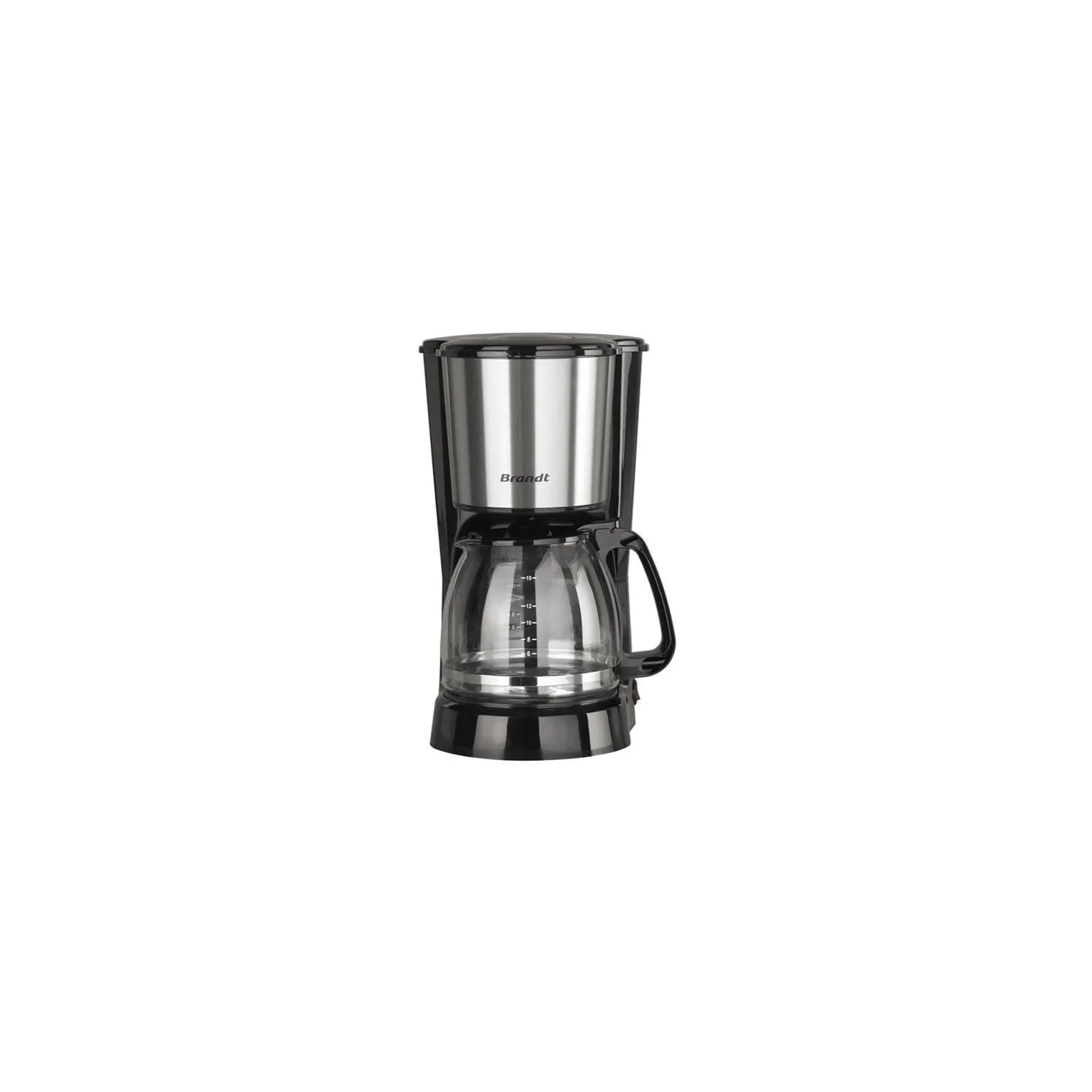 BRANDT Cafetière filtre 15 tasses Inox CAF815X