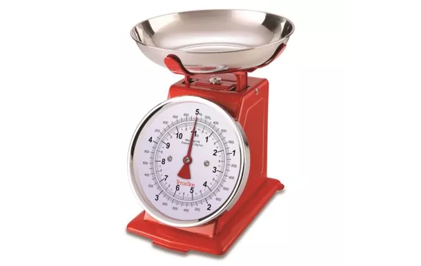 TERRAILLON Balance de cuisine mécanique 'tradition 500' rouge           