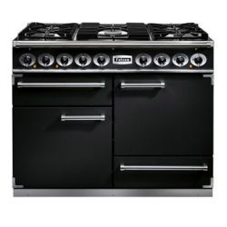 Cuisinière FALCON Semi Pro DELUXE 1092 Mixte 110 Noir/Chrome - F1092DXDFBL/CM -EU