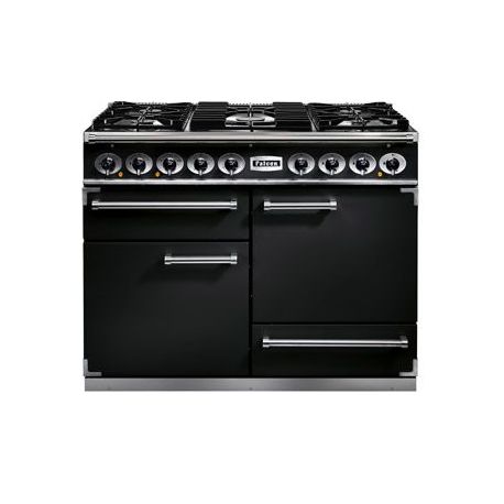 Cuisinière FALCON Semi Pro DELUXE 1092 Mixte 110 Noir/Chrome - F1092DXDFBL/CM -EU