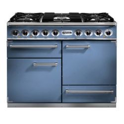 Cuisinière FALCON Semi Pro DELUXE 1092 Mixte 110 Bleu de chine/Nickel brossé - F1092DXDFCA/NM-EU