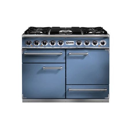 Cuisinière FALCON Semi Pro DELUXE 1092 Mixte 110 Bleu de chine/Nickel brossé - F1092DXDFCA/NM-EU