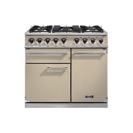 Cuisinière FALCON Semi Pro DELUXE 1000 Mixte Crème/Chrome - F1000DXFCR/CM-EU