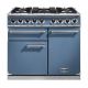 Cuisinière FALCON Semi Pro DELUXE 1000 Mixte Bleu de chine/Nickel Brossé - F1000DXDFCA/NM-EU