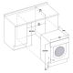 WHIRLPOOL Lave-linge Tout-intégrable 7 Kg - 1400 tr/mn BIWMWG71483FRN