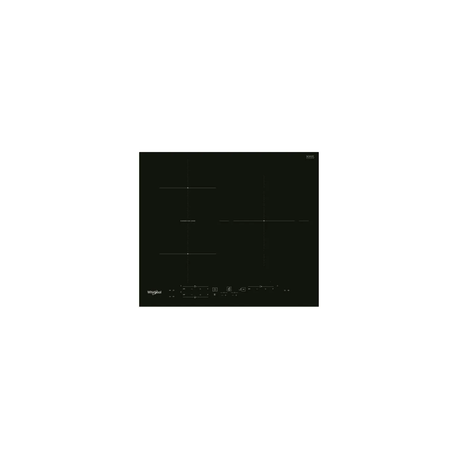 WHIRLPOOL plaque de cuisson induction 60 cm 3 foyers WBB3760BF