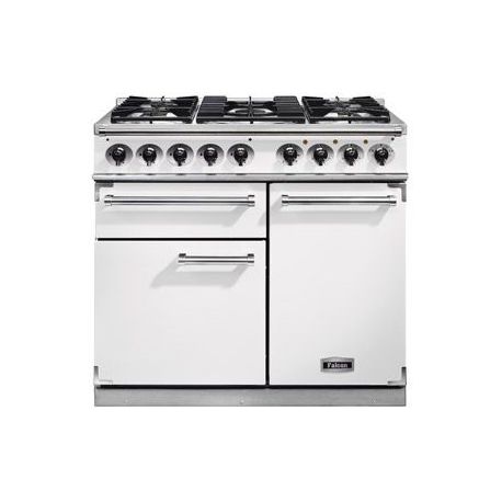 Cuisinière FALCON Semi Pro DELUXE 1000 Mixte Blanc/Nickel brossé - F1000DXDFWH/NM-EU