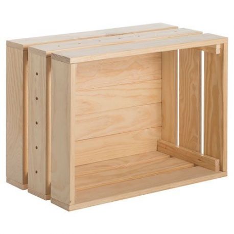 ASTIGARRAGA Caisse étagère GM home box Natura 51.2x38.4x28cm