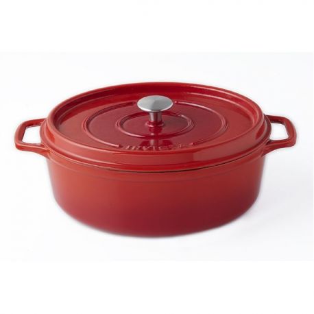 INVICTA Cocotte en fonte ovale 33 cm Rubis