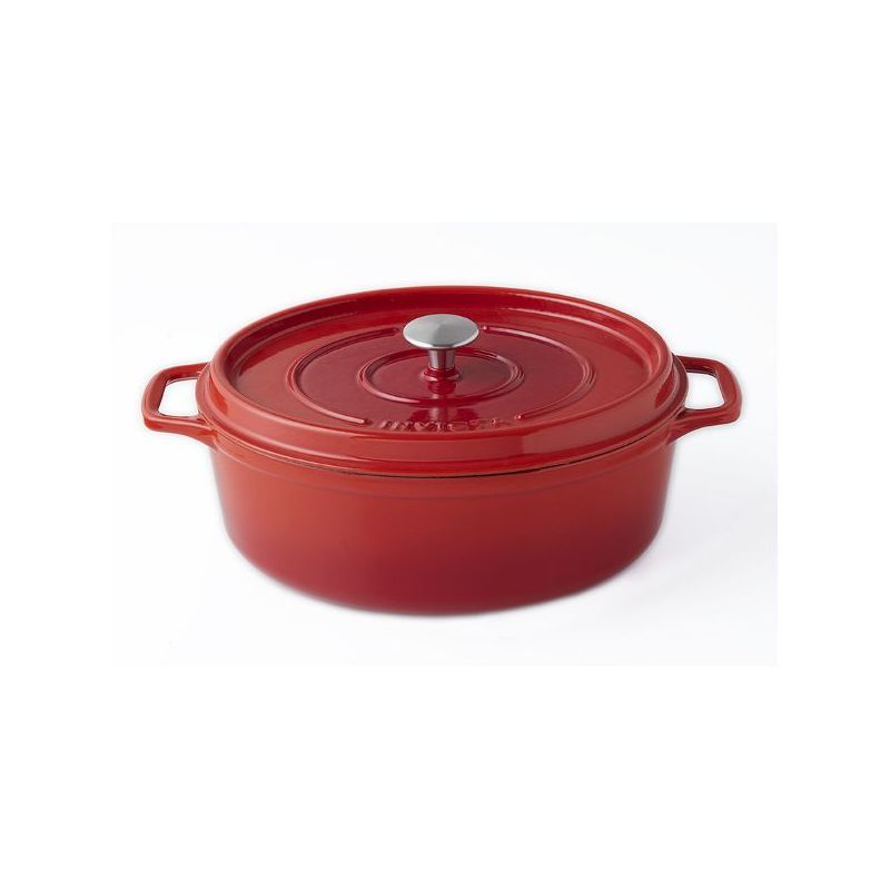 INVICTA Cocotte en fonte ovale 33 cm Rubis