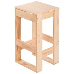 ASTIGARRAGA Tabouret haut 75cm pin massif