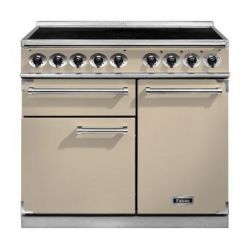 Cuisinière FALCON Semi Pro DELUXE 1000 Induction Crème/Chrome - F1000DXEICR/C-EU