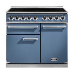 Cuisinière FALCON Semi Pro DELUXE 1000 Induction Bleu de chine/Nickel brossé - F1000DXEICA/NM-EU