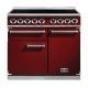 Cuisinière FALCON Semi Pro DELUXE 1000 Induction Rouge cerise/Nickel brossé - F1000DXEIRD/N-EU