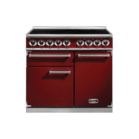 Cuisinière FALCON Semi Pro DELUXE 1000 Induction Rouge cerise/Nickel brossé - F1000DXEIRD/N-EU