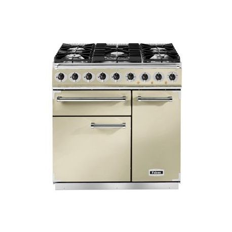 Cuisinière FALCON Semi Pro DELUXE 900 Mixte Crème/Chrome - F900DXDFCR/CM-EU