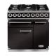 Cuisinière FALCON Semi Pro DELUXE 900 Mixte Noir/Chrome -F900DXDFBL/CM-EU