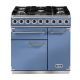 Cuisinière FALCON Semi Pro DELUXE 900 Mixte Bleu de chine/Nickel Brossé - F900DXDFCA/NM-EU