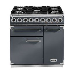 Cuisinière FALCON Semi Pro DELUXE 900 Mixte Ardoise/Nickel Brossé - F900DXDFSL/NM-EU