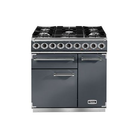 Cuisinière FALCON Semi Pro DELUXE 900 Mixte Ardoise/Nickel Brossé - F900DXDFSL/NM-EU