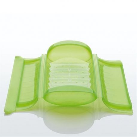 LEKUE Papillote en silicone Verte + grille - 3/4 personnes