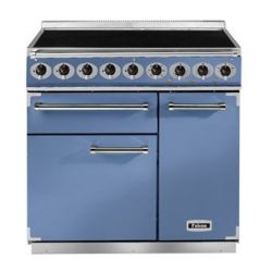 Cuisinière FALCON Semi Pro DELUXE 900 Induction Bleu de chine/Nickel brossé - F900DXEICA/N-EU