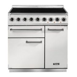 Cuisinière FALCON Semi Pro DELUXE 900 Induction Blanc/Nickel brossé - F900DXEIWHN-EU