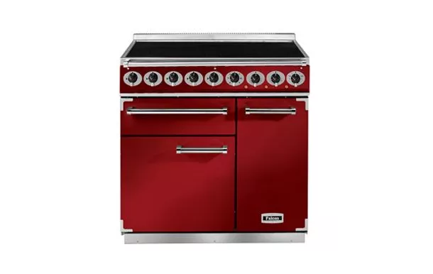 Cuisinière Induction FALCON DELUXE 900 rouge cerise F900DXEIRD/N-EU 