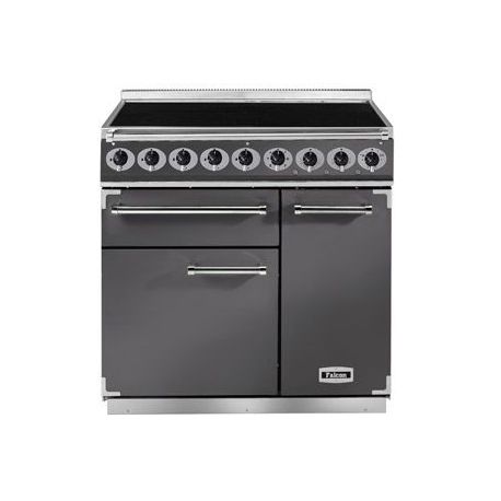 Cuisinière FALCON Semi Pro DELUXE 900 Induction Ardoise/Nickel brossé - F900DXEISL/N-EU