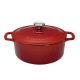 CHASSEUR Cocotte en fonte ronde 24 cm Rubis - Sublime