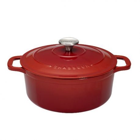 CHASSEUR Cocotte en fonte ronde 24 cm Rubis - Sublime