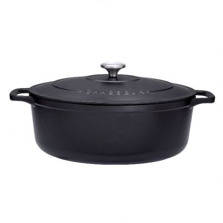 CHASSEUR Cocotte en fonte ovale 33 cm Noire - Sublime