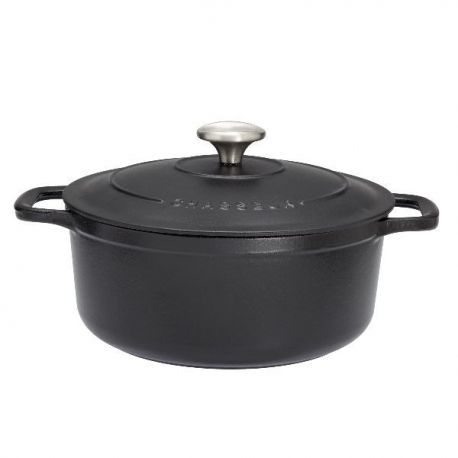 CHASSEUR Cocotte en fonte ronde 24 cm Noire - Sublime