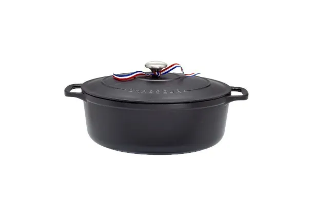 cocottes fonte CHASSEUR Daubière 27 cm Noire Sublime ovale ronde ceramique pas cher