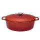 CHASSEUR Cocotte en fonte ovale 27 cm Rubis - Sublime