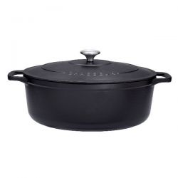 CHASSEUR Cocotte en fonte ovale 29 cm Noire - Sublime